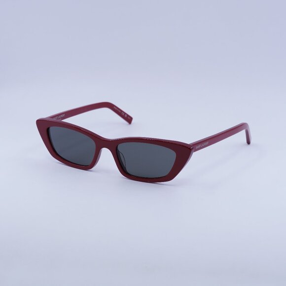 🕶️ New Saint Laurent SL277 012 Sunglasses - Red Frame, Grey Lenses - Picture 1 of 11